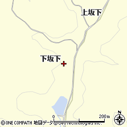 愛知県岡崎市恵田町下坂下周辺の地図