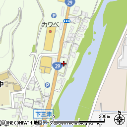 兵庫県宍粟市山崎町三津283周辺の地図