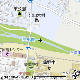 庄部橋周辺の地図