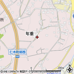 愛知県岡崎市仁木町周辺の地図