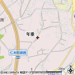 愛知県岡崎市仁木町周辺の地図
