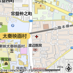 京都府京都市右京区太秦一ノ井町33-49周辺の地図