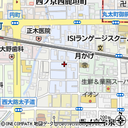 京都府京都市中京区西ノ京平町45周辺の地図