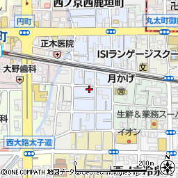 京都府京都市中京区西ノ京平町43周辺の地図