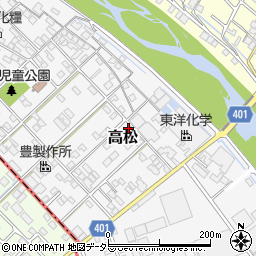 三重県三重郡川越町高松460-7周辺の地図