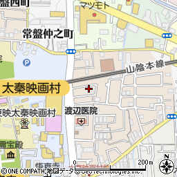 京都府京都市右京区太秦一ノ井町33-45周辺の地図