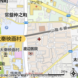 京都府京都市右京区太秦一ノ井町33-21周辺の地図