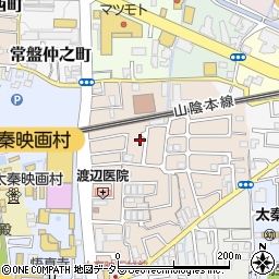 京都府京都市右京区太秦一ノ井町37周辺の地図