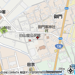静岡県伊豆の国市白山堂404周辺の地図