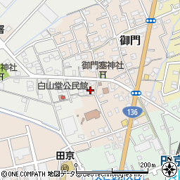 静岡県伊豆の国市御門34周辺の地図