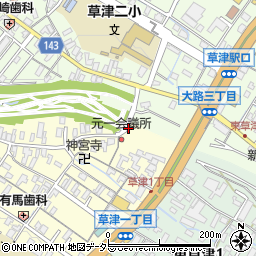 草津川橋周辺の地図