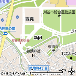 愛知県刈谷市築地町新田周辺の地図