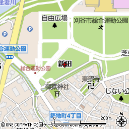 愛知県刈谷市築地町（新田）周辺の地図