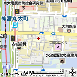 京都府京都市左京区東丸太町周辺の地図