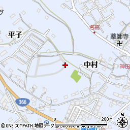 愛知県大府市横根町中村周辺の地図