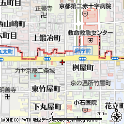 ツルハ薬局　京都府庁前店周辺の地図