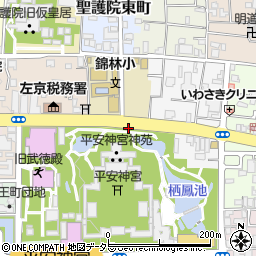 京都府京都市左京区岡崎入江町周辺の地図