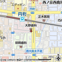 京都府京都市中京区西ノ京南円町83周辺の地図