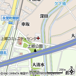 愛知県豊田市永覚町深田周辺の地図