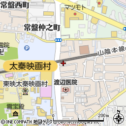 京都府京都市右京区太秦一ノ井町33-4周辺の地図