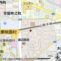 京都府京都市右京区太秦一ノ井町33-18周辺の地図