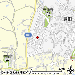 滋賀県蒲生郡日野町豊田205周辺の地図