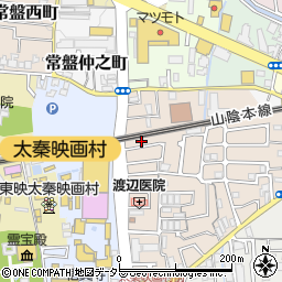 京都府京都市右京区太秦一ノ井町33-6周辺の地図