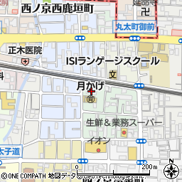愛の家京都円町周辺の地図
