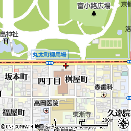 京都府京都市中京区桑原町周辺の地図