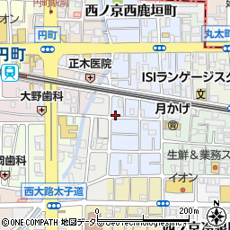 京都府京都市中京区西ノ京平町10周辺の地図