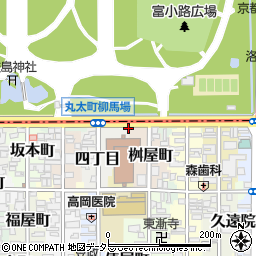 京都府京都市中京区桑原町周辺の地図