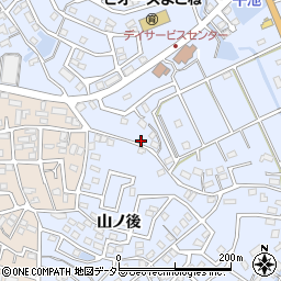 愛知県大府市横根町狐山6-7周辺の地図