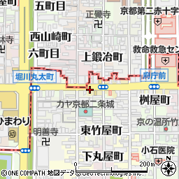 京都府京都市中京区横鍛冶町周辺の地図