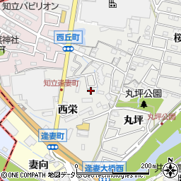 愛知県知立市逢妻町西栄周辺の地図