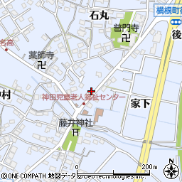 愛知県大府市横根町家下周辺の地図