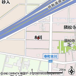 愛知県豊田市幸町本川周辺の地図