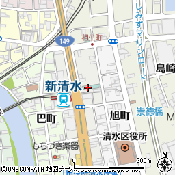 カラオケＢａｎＢａｎ　新清水駅前店周辺の地図