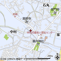 愛知県大府市横根町石丸12周辺の地図