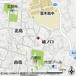 愛知県東海市富木島町植ノ口43周辺の地図