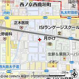 京都府京都市中京区西ノ京平町33周辺の地図