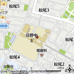 日野町立日野中学校周辺の地図