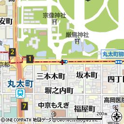 京都府京都市中京区関東屋町周辺の地図