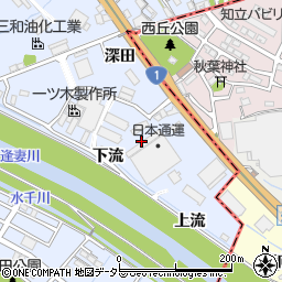 愛知県刈谷市一里山町下流周辺の地図
