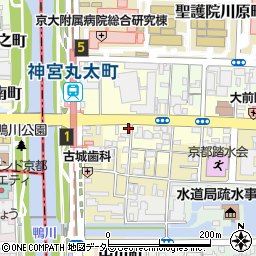 京都丸太町川端郵便局 ＡＴＭ周辺の地図