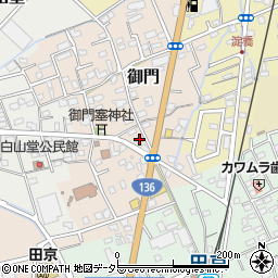 静岡県伊豆の国市御門60周辺の地図