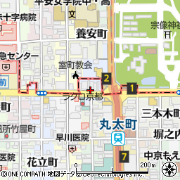 京都府京都市中京区常真横町周辺の地図