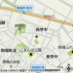 愛知県豊田市駒場町周辺の地図