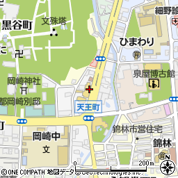 京都トヨペット岡崎店周辺の地図
