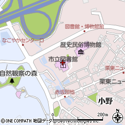 栗東市立図書館周辺の地図