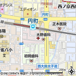 京都府京都市中京区西ノ京南円町19周辺の地図